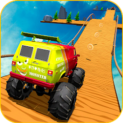 لعبة Uphill Monster Truck Mountain Climb Stunt
