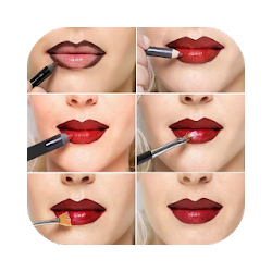 أحمر الشفاه ماكياج الدروس