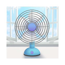 التطبيق صوت مروحة