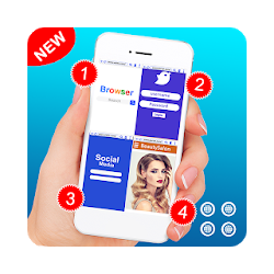 متصفح الشاشة المزدوجة - التصفح مع شاشة متعددة