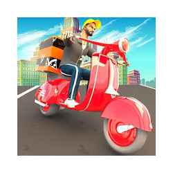 Pizza Delivery Boy City Bike Driving Games