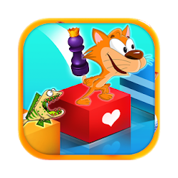 لعبة القط عداء - كيتي تشغيل لعبة القفز المرح