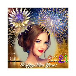 New year photo frame 2021
