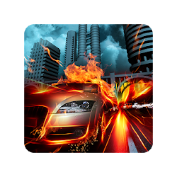 Cars on fire Live Wallpaper
