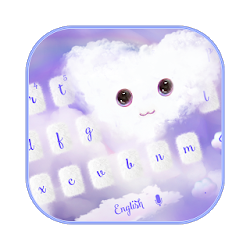 رقيق الحب سحابة موضوع لوحة المفاتيح Fluffy Cloud
