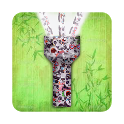 الباندا وميض الفلاش واشعارات الفلاش للاتصا