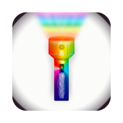 قوس المطر وميض الفلاش واشعارات الفلاش للاتصا