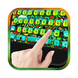 Party Grafiiti Street Art Keyboard