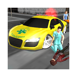 لعبة سائق سيارة الإسعاف مجنون 3D تنزيل لعبة سائق سيارة الإسعاف مجنون 3D Free لـ Android