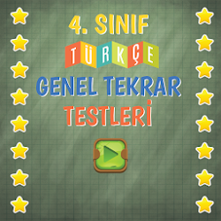 4 Sınıf Türkçe Genel Tekrar Testleri