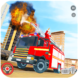 لعبة Santa Rescue Truck Driving - Rescue 911 Fire Games