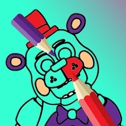 لعبة coloring Five book Night