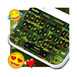 Army Pattern Keyboard ⭐ Military Background Theme