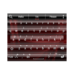 Theme for AItype Glass Red א تنزيل Theme for AItype Glass Red א Free لـ Android