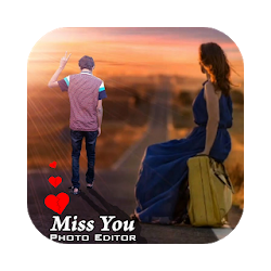 Miss You Photo Editor Cut Paste Editor