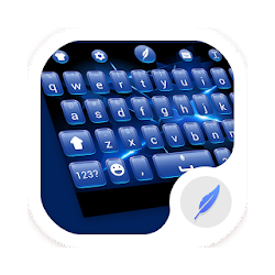 تطبيق Blue Keyboard Theme