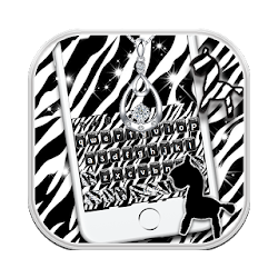 لوحة المفاتيح طباعة حمار وحشي