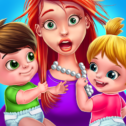 لعبة Babysitter First Day Mania - Baby Care Crazy Time
