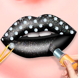 لعبة Lips art | Makeup Game | Perfect Lipstick Coloring