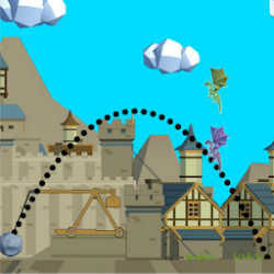 لعبة Defend the Castle Dragons  Warriors