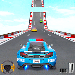 Police Mega Ramps Car Games - Racing Car Stunts