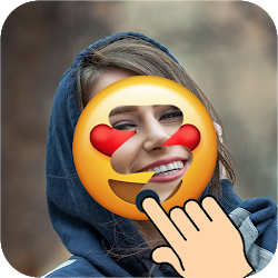Girls face emoji remover prank