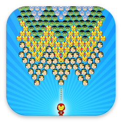 لعبة Super Heroes Classic Iron Bubble Shooter
