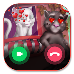 لعبة Video call From Tom  Angela cat lovely