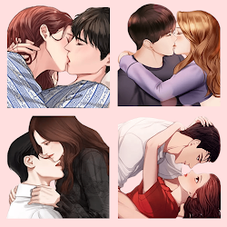 Love Stickers for Whatsapp  Couple Kiss Stickers