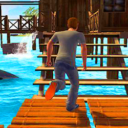 لعبة Raft Tsunami Survival Survive From Tsunami on Raft