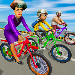 لعبة Scary Teacher 3D - BMX Cycle Racing Game