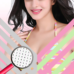 Sexy Art - Hot Sexy Bikini Models Color By Number