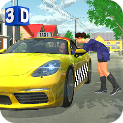 لعبة NYC taxi Lamborghini simulator taxi driving games