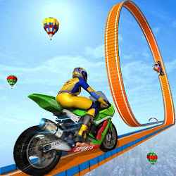 Top Bike Stunt Games Spiral Ramp Stunts Game