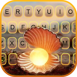 خلفية الكيبورد Glowing Pearl