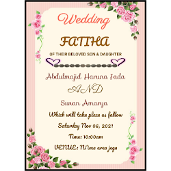 Hausa Wedding Invitation