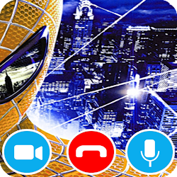 Spider Call Prank - Video Simulator man تنزيل Spider Call Prank - Video Simulator man Free لـ Android