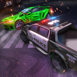 Police Car Chase Highway Hyper Driving