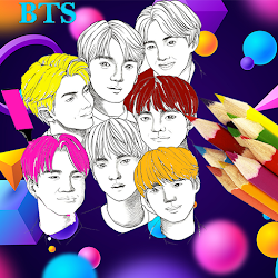 BTS Coloring Book Enjoy تنزيل BTS Coloring Book Enjoy Free لـ Android