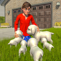 لعبة Virtual Pet Family Dog Game 3D