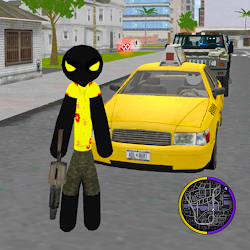 لعبة Grand stickman Hero Street Vegas Mafia Crime