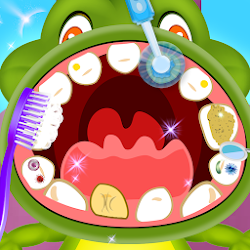 Kids Animal Dentist Doctor Clinic Care