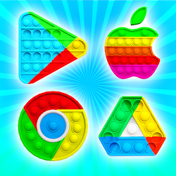 Pop It Logo 3D - Sensory Bubble Popers DIY Game