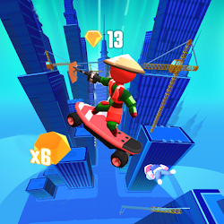 لعبة Parkour Race-Swinging Run game