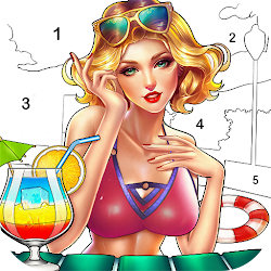 لعبة Summer Beach Coloring Games