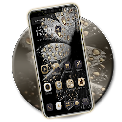 أسود قطرات ذهبية الموضوع