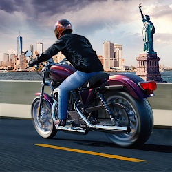 لعبة Moto Rider USA Highway Traffic