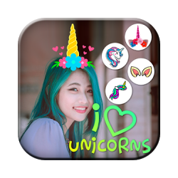 محرر الصور يونيكورن - ملصقات يونيكورن