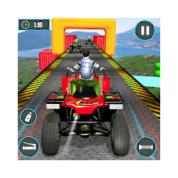 ATV Bike Racing 2019 Mega Quad Bike Ramp Stunts