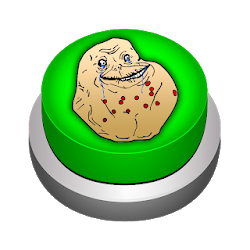 Forever Alone Meme Button